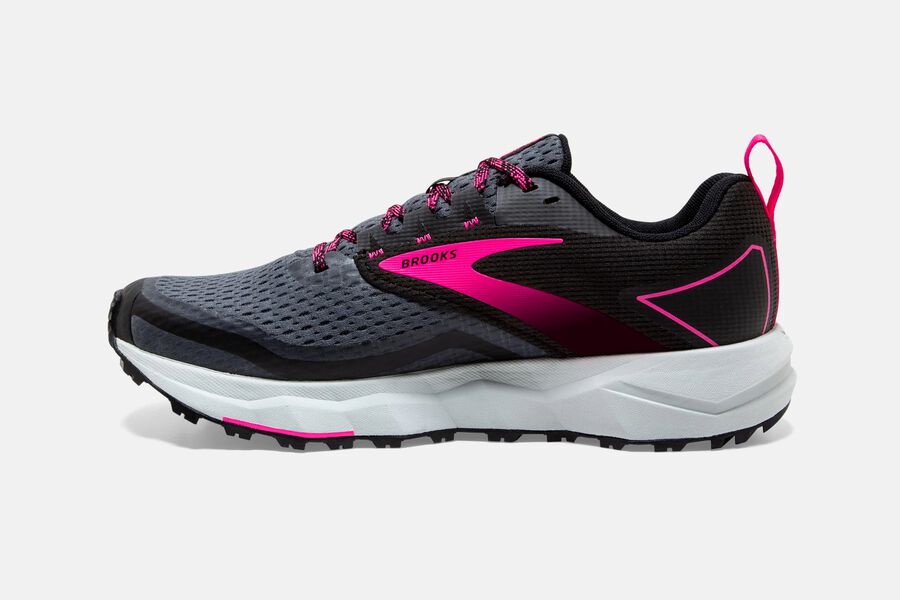 Brooks Divide 2 Trail Running Shoes Womens - Black/Pink - WMTVY-9850